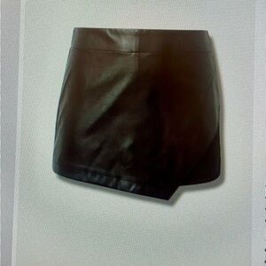 Torrid Chic Black Faux Leather Skort